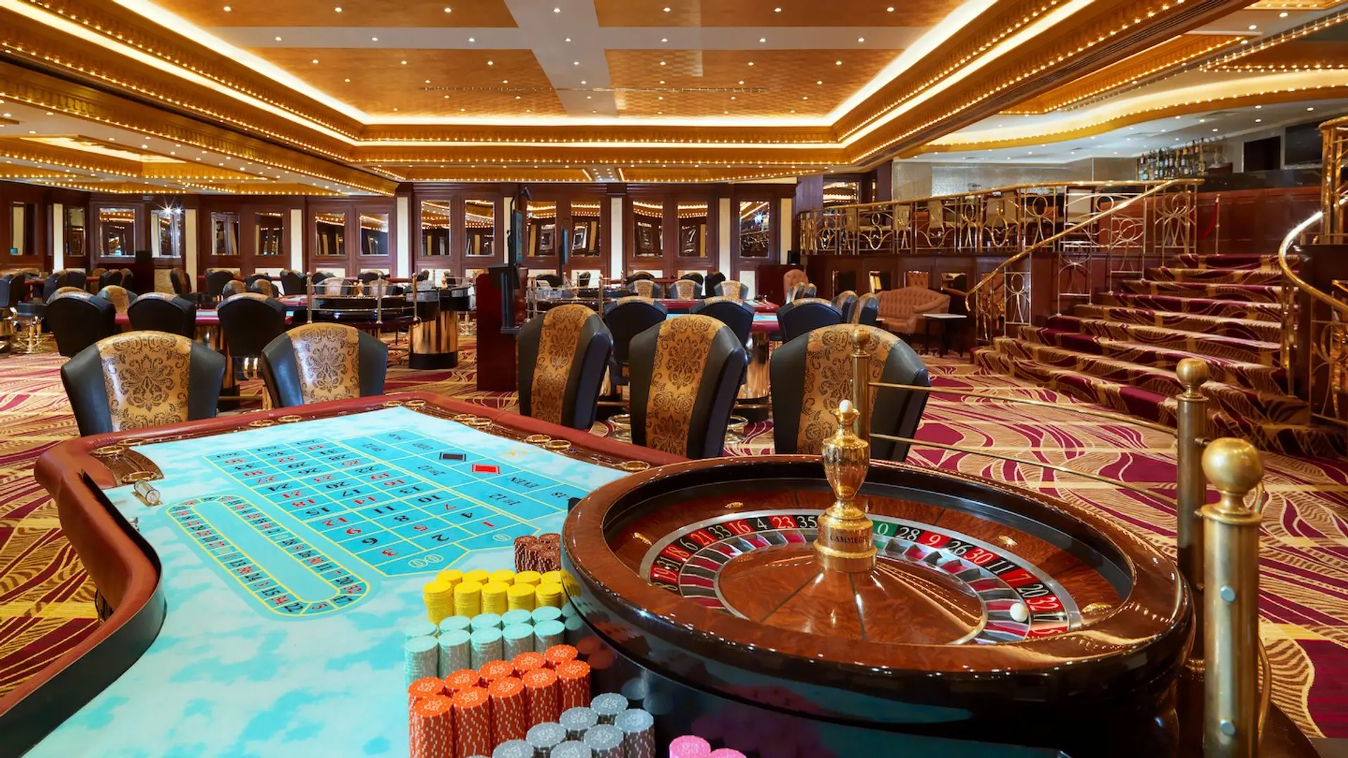 a roulette table at Sheraton Cairo Hotel & Casino