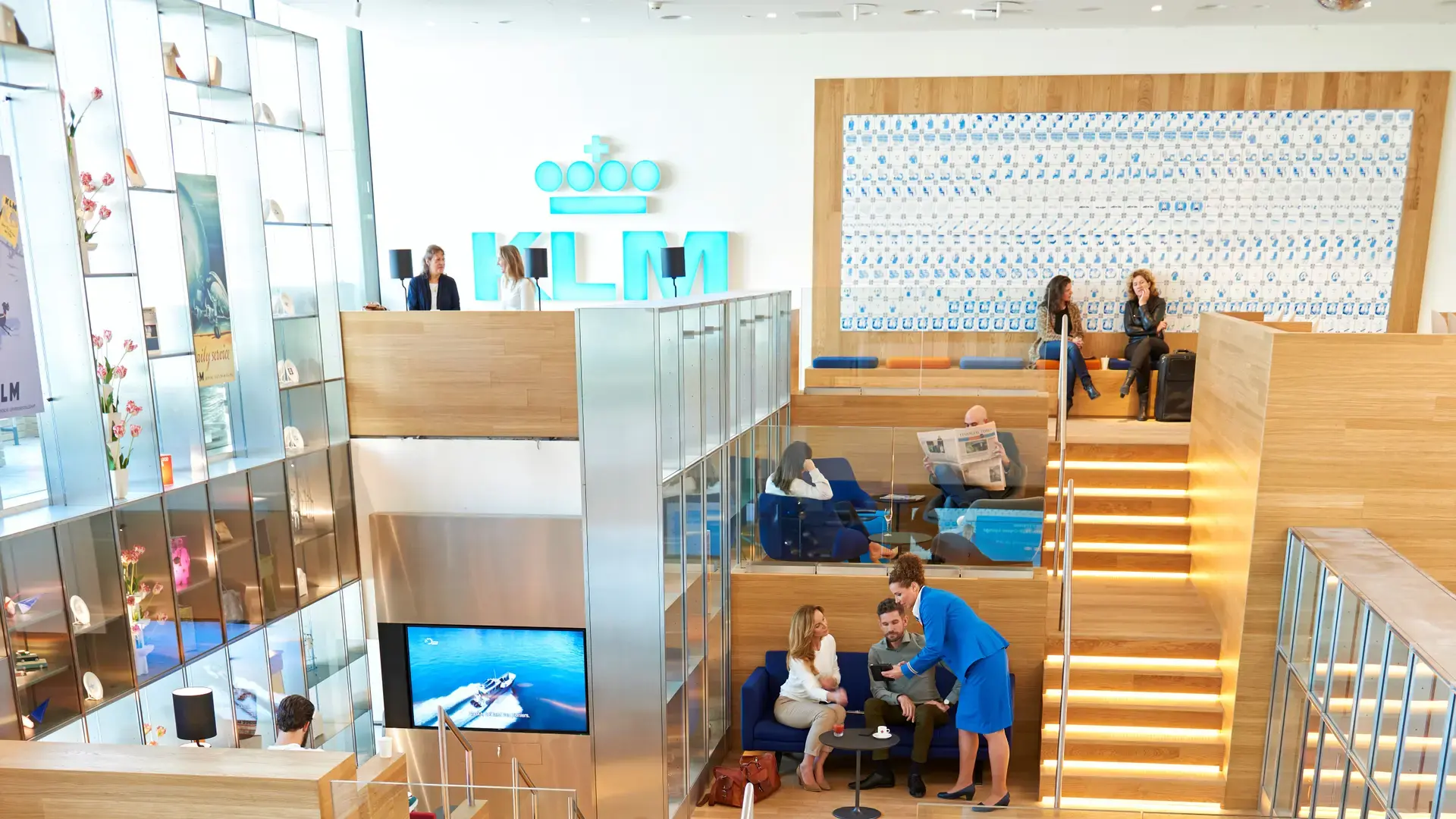 KLM Royal Dutch Airlines – Non-Schengen Crown Lounge, Amsterdam Schiphol Airport, The Netherlands